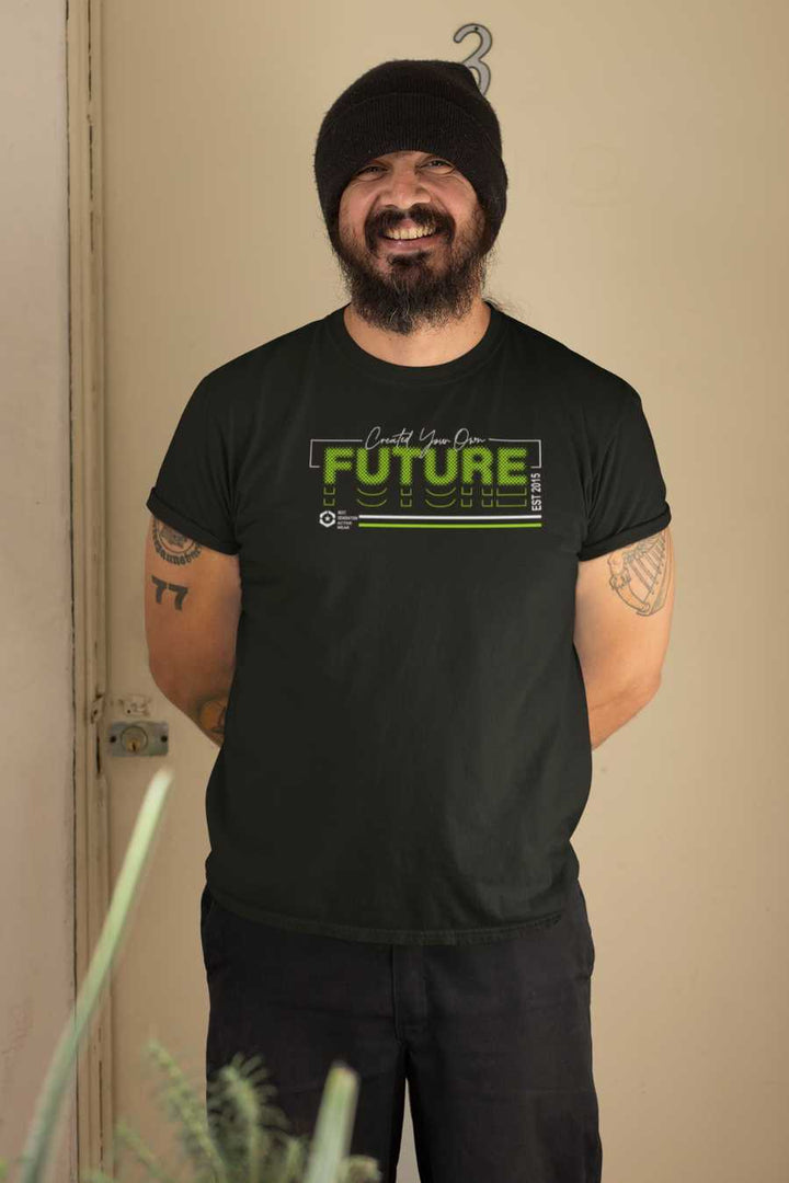 Men's Create Your Own Future Printed Regular Gym T-Shirts