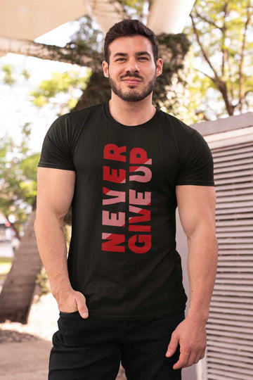 Men's Beast Mode Printed Regular Gym T-Shirt closeup view