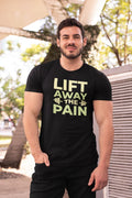 Men's Lift Away The Pain Printed Regular Gym T-Shirt