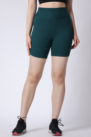 Women's Green Gym High Waist Shorts